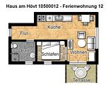 Grundriss - Ferienwohnung 12 - Top-Hundeurlaub