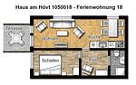 Grundriss - Ferienwohnung 18 - Top-Hundeurlaub