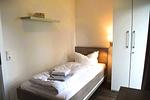 Schlafzimmer - Haus Nr.: 46, Ferienhaus Deichgraf - Top-Hundeurlaub