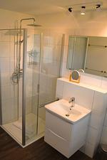 Badezimmer - Haus Nr.: 46, Ferienhaus Deichgraf - Top-Hundeurlaub