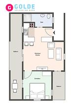 Grundriss - Penthouse Riviera No. 2 - Top-Hundeurlaub