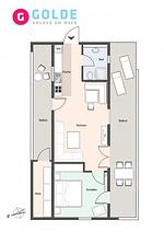 Grundriss - Penthouse Strandzeit - Top-Hundeurlaub