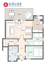 Grundriss - Appartement SPO Beach House No 2 - Top-Hundeurlaub