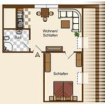 Grundriss - Haus Dietrich Wohnung 2 - Top-Hundeurlaub