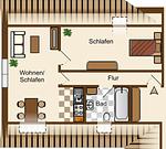 Grundriss - Haus Dietrich Wohnung 3 - Top-Hundeurlaub