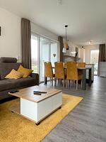 Wohnzimmer - Haus Nr. 17, Ferienhaus Deichgraf - Top-Hundeurlaub