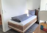 Schlafzimmer - Haus Nr. 22, Ferienhaus Deichgraf - Top-Hundeurlaub