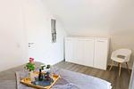Schlafzimmer - Haus Nr. 19, Ferienhaus Fischerhus - Top-Hundeurlaub