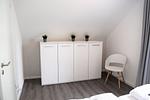 Schlafzimmer - Haus Nr. 21, Ferienhaus Fischerhus - Top-Hundeurlaub