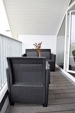 Balkon - Haus Nr. 21, Ferienhaus Fischerhus - Top-Hundeurlaub