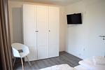 Schlafzimmer - Haus Nr. 26, Ferienhaus Fischerhus - Top-Hundeurlaub