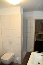 Badezimmer - Haus Nr. 26, Ferienhaus Fischerhus - Top-Hundeurlaub