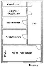 Grundriss - Kleine Koje - Top-Hundeurlaub