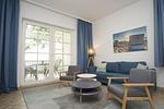 Wohnzimmer - FeWo31: Balkon,Meerblick,Strand - Top-Hundeurlaub