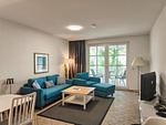 Wohnzimmer - FeWo26: Balkon,Meerblick,Strand - Top-Hundeurlaub