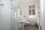 Badezimmer - FeWo2: strandnah,Meerblick,Balkon - Top-Hundeurlaub