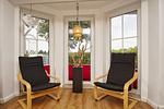 Wohnzimmer - FeWo 01: Terrasse, Garten - Top-Hundeurlaub