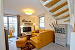 Wohnzimmer - Haus:Terrasse,Garten,Sauna - Top-Hundeurlaub