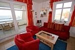 Wohnzimmer - FeWo 15: Balkon, Meerblick - Top-Hundeurlaub