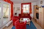 Wohnzimmer - FeWo 15: Balkon, Meerblick - Top-Hundeurlaub