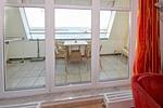 Wohnzimmer - FeWo 15: Balkon, Meerblick - Top-Hundeurlaub
