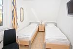 Schlafzimmer - FeWo 15: Balkon, Meerblick - Top-Hundeurlaub