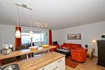 Wohnzimmer - FeWo 14: Balkon, Meerblick - Top-Hundeurlaub