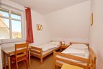 Schlafzimmer - FeWo 03: Balkon, Meerblick - Top-Hundeurlaub