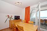 Wohnzimmer - FeWo 04: Balkon, Meerblick - Top-Hundeurlaub