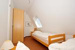 Schlafzimmer - FeWo 04: Balkon, Meerblick - Top-Hundeurlaub