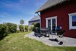 Terrasse - Haus: Terrasse, Balkon, eigene Sauna, Sauna - und Schwimmbadnutzung - Top-Hundeurlaub