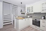 Küche / Küchenzeile - Abendrot: Terrasse,Garten,Meerbl. - Top-Hundeurlaub