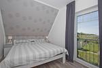 Schlafzimmer - Abendrot: Terrasse,Garten,Meerbl. - Top-Hundeurlaub