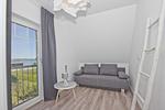 Schlafzimmer - Abendrot: Terrasse,Garten,Meerbl. - Top-Hundeurlaub