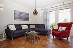 Wohnzimmer - Morgenrot: Terr.,Garten,Meerblick - Top-Hundeurlaub