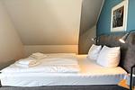 Schlafzimmer - Morgenrot: Terr.,Garten,Meerblick - Top-Hundeurlaub