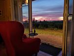 Wohnzimmer - Morgenrot: Terr.,Garten,Meerblick - Top-Hundeurlaub