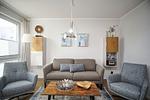 Wohnzimmer - FeWo2: Terrasse, Sauna, Schwimmbad - Top-Hundeurlaub