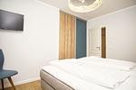 Schlafzimmer - FeWo2: Terrasse, Sauna, Schwimmbad - Top-Hundeurlaub