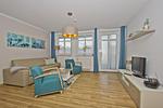 Wohnzimmer - FeWo 07: Balkon, Sauna, Schwimmbad - Top-Hundeurlaub