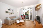 Wohnzimmer - FeWo04: Balkon, Sauna, Schwimmbad - Top-Hundeurlaub