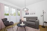 Wohnzimmer - FeWo15: Balkon, Sauna, Schwimmbad - Top-Hundeurlaub