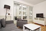 Wohnzimmer - FeWo13: Balkon - Top-Hundeurlaub