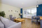 Wohnzimmer - FeWo 08: Balkon, Sauna, Schwimmbad - Top-Hundeurlaub