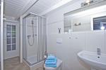 Badezimmer - FeWo1: Meerblick, Terr, Garten - Top-Hundeurlaub