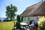 Terrasse - FeWo1: Meerblick, Terr, Garten - Top-Hundeurlaub