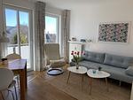 Wohnzimmer - FeWo 30: Balkon - Top-Hundeurlaub