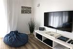 Wohnzimmer - Haus: Strand,Sauna,Pool,Garten,Meerblick - Top-Hundeurlaub