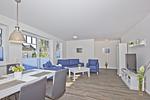 Wohnzimmer - FeWoEG: Terrasse,etwMeerblick - Top-Hundeurlaub