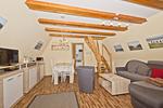 Wohnzimmer - Haus: strandnah, Terrasse, Garten - Top-Hundeurlaub